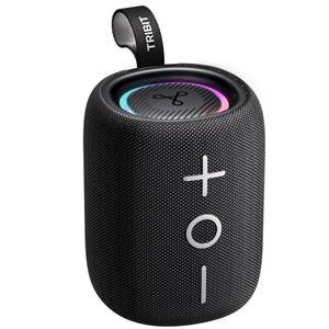 lot 6219 image: Tribit StormBox Mini Portable Bluetooth Speaker, 12W Wireless Speaker with 360°Surround Sound, 12H Playtime, Custom EQ, BT5.4, IPX7 Waterproof, RGB Lights, Type-C, TWS, AACSBC, HomeOutdoorTravel