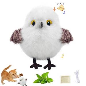 lot 6223 image: FUNNYDUCK Interactive Cat Toys for Indoor Cats, Flapping Bird Cat Toy with Chirping Sound, Touch Activated Flying Bird Cat Toy, Rechargeable Interactive Flappy Bird Cat Toys for Bored Indoor Cats