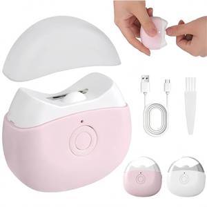 lot 6235 image: Electric Nail Clippers,2026 New Automatic Nail Trimmer with LED Light and 2 Speeds, Safety Fingernail Trimmer with Nail Scraps Storage for Baby Adult Seniors (Pink)