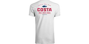 lot 6248 image: Costa Del Mar Topwater Short Sleeve T Shirt, White, X-Large