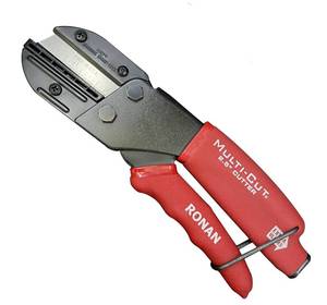 lot 6251 image: Ronan Multi-Cut Industrial Cutter �� Heavy-Duty Blade for Plastic, Rubber, Wood, Leather & More �� Replaceable Blades, Safety Lock, Ergonomic Grip, 3 Extra Blades Included