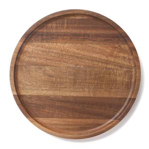 lot 6268 image: Round Wood Tray, Acacia Wooden Decorative Serving Tray for Coffee Table and Home Decor, Wooden Appetizer Charcuterie Board for Kitchen Countertop (7.9 inch)