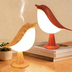 lot 6273 image: 2Pack Small Cute Bird Table Lamp, Touch Bird Night Light, Cordless Bedside Lamp, Desk Lamp for Reading, 3-Way Dimmable USB Rechargeable Battery 2600mAh Nightstand Lamp for Bedroom, HomeOffice Decor