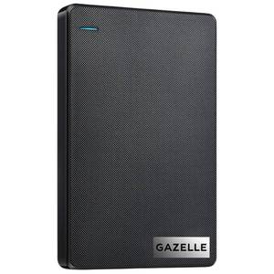 lot 6274 image: GAZELLE High-Speed 1TB Ultra Slim Portable External Hard Drive - 2-in-1 Type C & USB 3.0, Compatible with PC, Mac, Laptop, PS4, Xbox, iPad, Tablet, Mobile (Black) - 1 Year Warranty