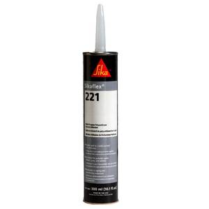 lot 12013 image: Sikaflex-221 Multi-Purpose Polyurethane SealantAdhesive, 10.1 fl oz, Black �� Permanent Elastic Seal, Sandable & Paintable, Non-Corrosive, Bonds to Metal, Plastics & More