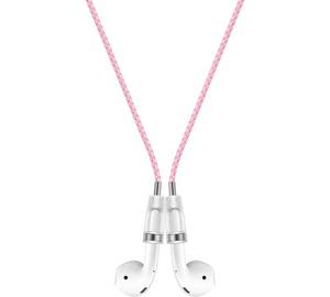 lot 12020 image: Lawonda Anti-Lost Neck Strap for Airpods, PU Leather Strong Magnetic Necklace Holder String, Compatible with AirPods 1&2 3rd ProPro 2 Pink Silver