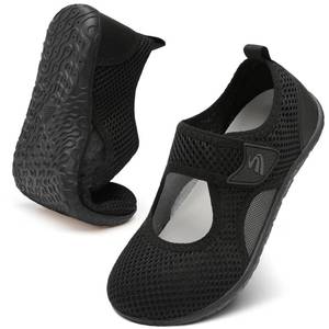lot 12029 image: Spesoul Water Shoes for Women Men Barefoot Water Aerobics Shoes Swim Socks Non Slip Wide Comfortable Breathable for Swimming Pool Beach River Boat Elderly Swollen Feet 10-11 Women8-9 Men Black (Used)