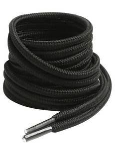lot 12049 image: VSUDO 71 Inches Round Black Boot Laces, 532 Diameter Shoe Laces for Boots, Heavy Duty Work Shoestrings, Hiking Shoelaces for Men or Women (2Pairs-Black-180CM)