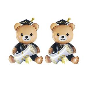 lot 12051 image: Dzrige Graduation Bear Balloons Graduation Foil Balloons Congrats Grad Mylar Balloons for Class of 2026 Decorations  Graduation Party Decorations Supplies