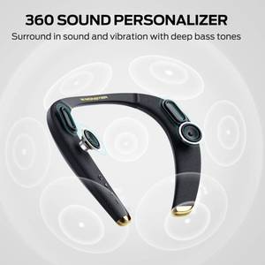 lot 12055 image: Monster Boomerang Petite Neckband Bluetooth Speakers, Neck Speaker with 15H Playtime, aptX High Fidelity 3D Stereo Sound, Low Latency, Built-in Mic, IPX5 Waterproof Wearable for Home Outdoor (Heavy Use)