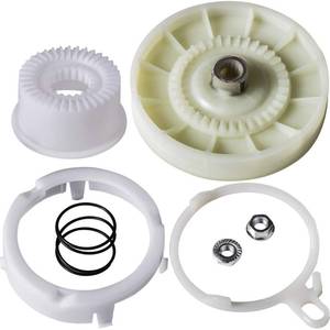 lot 12077 image: W10721967 Pulley Clutch Kit W10006384 Drive Belt W10528947 Basket Hub by BlueStars - Compatible with Whirlpool Kenmore Maytag Washers (W10721967 Splutch Cam Kit (no belt))