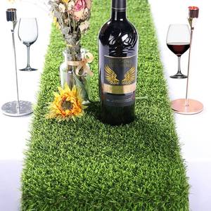 lot 14318 image: Kesfey Grass Table Runner 12 x 72 Inch Synthetic Grass Rug Roll Durable Green Waterproof Artificial Tabletop Decoration Tailorable Table Runners for Golf Themed Party Decorations Tea Outdoor Banquet
