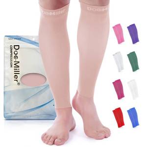 lot 14391 image: Doc Miller Calf Compression Sleeves 15-20 mmHg for Men & Women, 1 Pair