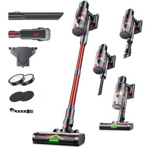 lot 19702 image: XenonLab Cordless Vacuum Cleaner, 75Mins55KPa650W Freestanding Vacuum Cleaners for Home, with Anti-Static&Anti-Tangle Brush, LED Touch Screen, Stick Vacuum for Carpets, Pet Hair, Hardwood Floors