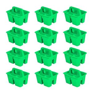 lot 19725 image: Storex Mini Classroom Caddy, Multipurpose Classroom Organizer with Handle, Blue, 12-Pack (01064U12C)