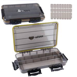 lot 19734 image: RUNCL Fishing Tackle Box, Waterproof Tray for Jigs Lures, Thicker Floating Tackle Utility Box with Adjustable Dividers, 36003700Large 3700 Size