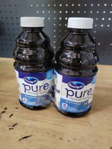 lot 20448 image: Ocean Spray Pure Unsweetened Blueberry Juice 2 Pack