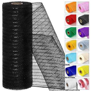 lot 20454 image: Purple Metallic Deco Mesh Ribbon �� 10 x 10 Yards Roll for Wreaths, Crafts, Christmas & Halloween �� Sparkly Decorative Mesh for Holiday DIY, Gift Wrapping & Party Decor (1 Roll)
