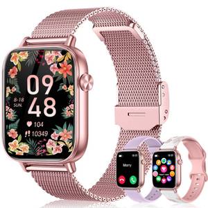 lot 20483 image: Smart Watch for Women 1.83 HD Smartwatch Compatible Android & iPhone Phones with AnswerMake CallHeart RateSpO2Sleep Monitor, 120 Sports Modes Step Fitness Tracker Watches, 3 BandsPurple