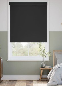 lot 3678 image: Cordless Blackout Roller Shades 30.5W x 72H Black X004SZ5W5H