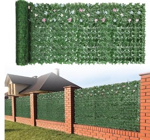 lot 5680 image: Fake Leaf Fence Green Approximately 10ft long