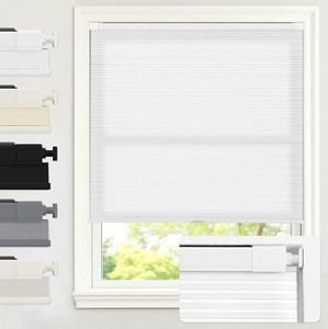 lot 5681 image: AOSKY No Drill Cellular Shades 42W x 64H Light Filtering Linen