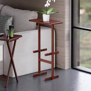 lot 13786 image: Winsome Riley Snack Table Rack, Walnut 19 x 12 x 32.5 in