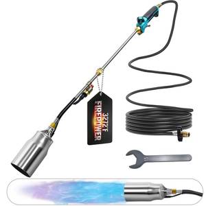 lot 1287 image: Sondiko Propane Torch Weed Burner, High Output Weed Torch with Hose, Heavy Duty Blow Torch, Weed Torches for Outside,Flamethrower for Garden, Wood, Ice, Snow, Melting(Propane Tank Not Included)
