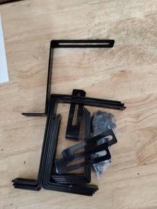 lot 2015 image: Home master hardware decor 4 pack black shelf holders