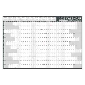 lot 2037 image: 2026 Yearly Wall Calendar - Large Yearly Calendar 2026, Jan 2026 - Dec 2026, 38.2 x 25.2 (Open), 2026 Calendar 12 Month, Yearly Wall Calendar 2026 with Moon Phase, Notes, Thick Paper, Stickers, Grey