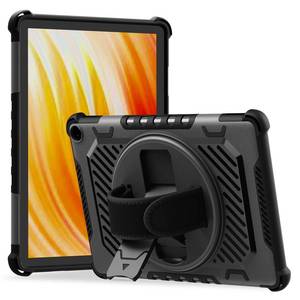 lot 2073 image: TASSKTO for Flre HD 10 & HD 10 Plus Tablet Case 13th Generation with 360 Rotating Kickstand Hand Strap, Kids Friendly