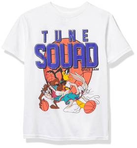 lot 2083 image: space jam boys Jam a New Legacy Tune Squad Short Sleeve T-shirt - 4-20 T Shirt, White, 7 US