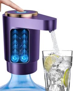 lot 2085 image: Cozycharm Water Jug Pump for 5 Gallon Bottle �� Portable Electric USB-C Charging Dispenser, Dual Powerful Motors, Fast Flow, Fits 2-5 Gallon Jugs �� Ideal for Home, Office, Camping, RV, Dark Purple