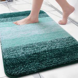 lot 2115 image: Arotive Microfiber Bathroom Rugs, Shaggy Soft and Absorbent Bath Rug, Thick Plush Machine Washable Dry Bath Mats for Bathroom, Tub and Shower, 24x16, Dark Green, Rectangular