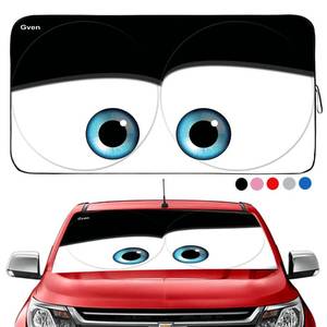 lot 2124 image: GVEN Windshield Sun Shades Car Sun Shade Protector Blocks UV Rays for Full-Size Sedan & SUV, Mid-Size SUV, Sports Cars, Wagon and Mid-Size Pickup Truck Car Accessories (Black, L)