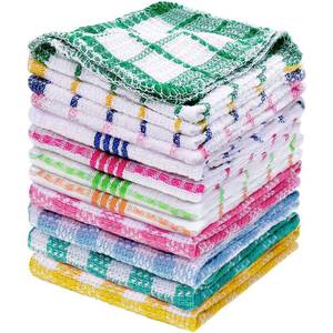 lot 2158 image: Patelai 12 Pcs Kitchen Dish Cloths for Washing Dishes Absorbent Dish Rags Cleaning Reusable Towels for Scrubbing Wipe Glass Summer Home Household Supplies(Bright Color,13.8 X 13.8, 11.8 x 11.8)