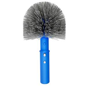 lot 2162 image: TidyMister Small Pool Brush Head for Cleaning Narrow Corners Steps, Stiff Wavy Bristles Round Brush Scrubber for Above Ground & Inground Pools, Cobweb Brush