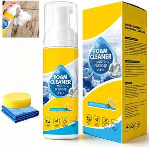 lot 2183 image: VOGUZY 4-in-1 Multi-Purpose Foam Cleaner, All-Purpose Deep Cleaning Spraywith Sponge & Towel for Car Interior, Kitchen Grease, Bathroom Tiles, Sofa Upholstery (1 PCS)