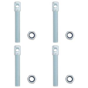 lot 2189 image: LT Easiyl 4pcs M12 Trailer Bolt On Lynch Pin Tabs Length 90mm P1107 Compatible with Williams Flat Bed Trailers 8mm Diameter lynch Pins