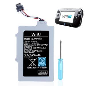lot 2198 image: UCEC 6600mAh Gamepad Battery Replacement Rechargeable Battery Pack Accessories Compatible with Nintendo U Gamepad WUP-010, WUP-012
