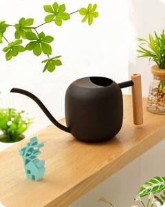 lot 3772 image: Baffect Watering Can Indoor Plants, 1.2L41OZ Cute Watering Can Pot, Metal Stainless Steel Garden Water Can with Long Spout for Indoor House Plants Bonsai Outdoor Garden Flower Decorative
