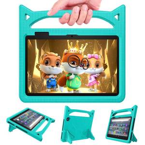 lot 4059 image: 7inch Tablet Case for Kids,Only compatible with 12th Generation, 2022 Release.Lightweight Shockproof Kid-Proof Cover with Handle Stand. Incompatible iPad Samsung Lenove TCL Onn 7in Tablet (Light Blue)
