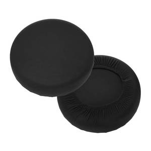 lot 4098 image: uxcell 2 Pack Stool Covers Round, 11-14 Inch Bar Stool Covers Washable Dustproof Slipcover Seat Cushion with Elastic No Sponge Pad for Bar Kitchen Living Room Decor, Black