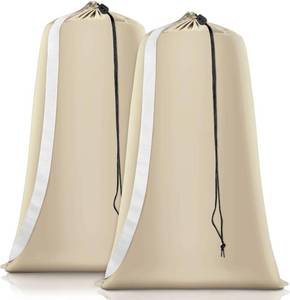 lot 4106 image: Heavy Duty Laundry Bag 2 Pack XL Nylon Laundry Bags with Straps, Washable Large Dirty Clothes Organizer with Drawstring Closure, Travel Washing Bag Fit a Laundry Hamper or Basket