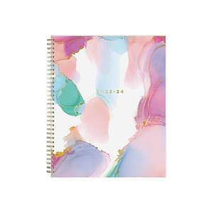 lot 4148 image: Blue Sky Ashley G for 2023-2024 Academic Year Weekly and Monthly Planner, 8.5 x 11, Flexible Cover, Wirebound, Multi Color Smoke (133681-A24)