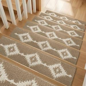 lot 5820 image: TANVILL Stair Treads for Wooden Steps, Non-Slip Peel and Stick Stair Runner