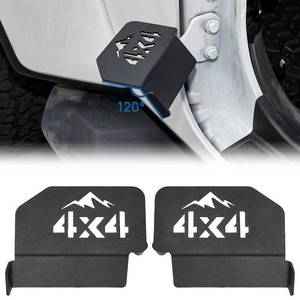 lot 6354 image: JOYTUTUS Upgraded 120° Wrangler Foot Pegs Compatible with Wrangler JK JL Gladiator JT 2007 to 2026, Exterior Door Hinge Foot Rest Pedals Accessories(4X4 Pattern)