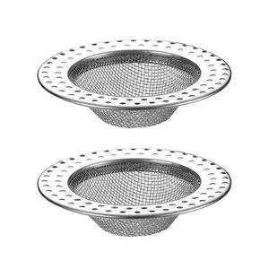 lot 6439 image: Shower Drain Hair Catcher, Shower Drain Basket, Easy to Clean Stainless Steel Mesh Hair Trap, Reusable Anti-Clog Drain Strainer Filter for Bathroom Sink, Shower & Tub, Fits 3-Inch Inner Diameter Holes