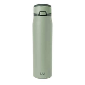 lot 6454 image: Simple Modern Mesa Loop Water Bottle with Covered Straw and Handle  30oz Cup Holder Friendly Insulated Stainless Steel Bottles for Travel, Sports and School  Eucalyptus Mix