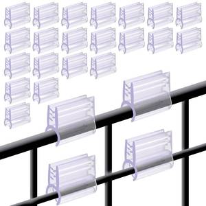 lot 8448 image: SBYURE Gridwall Sign Holder Clip 60 Pack Grid Display Card Holder Gridwall Sign Clip for Wire Rack (0.9 x 0.7 in)